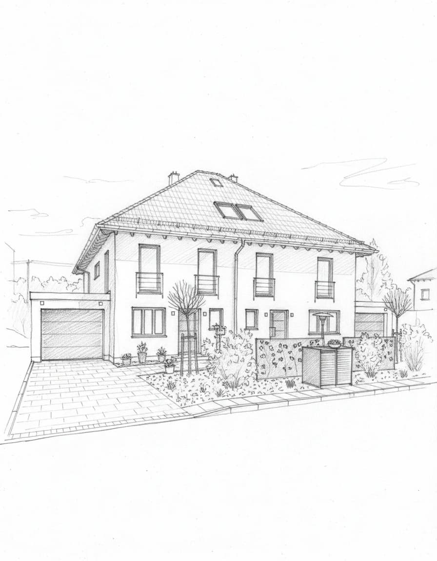 Modernes Einfamilienhaus